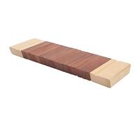 Orff Tooth Wood Sounder, Orff Wooden Percussion Instrument, Musical Educational Toy for Kids with Smooth Rounded Grip, Made of Solid Wood for Safe Play and Rhythm (Red and Wood Color)