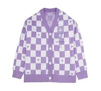 OrFilam Women's Japan Cute Cardigan Sweater Kawaii JK Uniform Cardigan Sweater Cosplay Sweater, Purple, L
