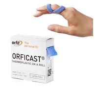 Orfit Orficast Easy-Form Splinting Material Heat-Activated Thermoplastic Tape For Trigger Finger, Thumb, Arthritis Pain Relief, Hand Support 1” x 9’, Blue, One Roll