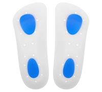 ORFOFE 1 Pair Shoe Insoles Silicone Gel Heel Cushions Protector Pads for Shoes with Arch Support Breathable Comfortable for Sports Casual Wear Size 40-45
