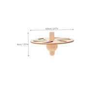 ORFOFE 10 Pcs Wooden Spinning Tops DIY Craft for Unpainted Handmade Wood Gyroscopes Creative Painting Educational Fine Motor Skill Development