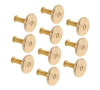 ORFOFE 10 Sets Pin Screw with Caps Badge Accessories Crafting Fixator Secure Metal Badge Pin Backs for Easy Attachment and Removal Versatile Options Fixing