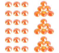 ORFOFE 1000Pcs Orange Ab 5Mm Flatback Resin Rhinestones Bulk for DIY Crafts, Tumblers, Glass Bottles Decoration, Pumpkin Gems for Arts and Sewing Embellishments