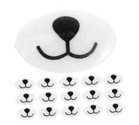 ORFOFE 100pcs Acrylic Safety Nose for Stuffed Dolls Flat Bottom Oval Shape Doll Accessories for Plush DIY Crafting Animal Making Supplies