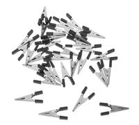 ORFOFE 100pcs Anti-escape Bird Cage Door Lock Clamps Nonslip Metal Pet Cage Clips with Secure Locking System Easy One-hand Operation Fit for Small Animal and Parrot Safety