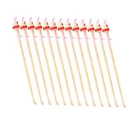 ORFOFE 100pcs Bamboo Ear Wax Removal Tool Portable Ear Picks Delicate Spoons for Boys and Girls Cleaner Tools Random Color