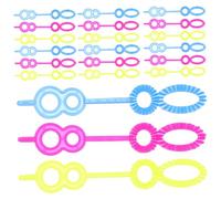 ORFOFE 100Pcs Bubble Blower Plastic Bubble Wand Tool for Teens Outdoor Play with Smooth Ergonomic Design Random Colors Random Color