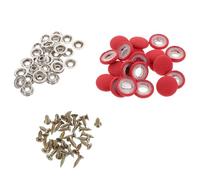 ORFOFE 100pcs Car Roof Headliner Repair Kit Snap Pins Retainer Buckles for Sagging Fabric Fixing Auto Interior Replacement Buttons Red