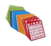 ORFOFE 100pcs Colorful Bingo Cards Five-color Paper Party Game Supplies for Family Gatherings and Carnival Favors Replacement Bingo Equipment for Entertaining Social Events and Team