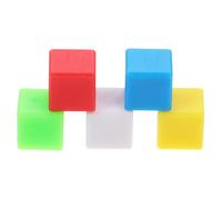 ORFOFE 100Pcs Colorful Plastic Cube Blocks Educational Math Geometry Teaching Manipulatives for Sensory Learning Small Solid Blocks for Counting and Shape Sorting Activities