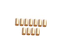 ORFOFE 100pcs DIY Jewelry Metal Tube Beads Round Straight Spacer Beads Copper for Handmade Bracelets Necklaces Craft Making