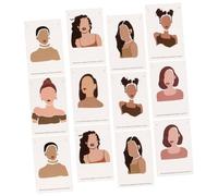 ORFOFE 100pcs Earring Display Cards with Pattern Jewelry Holder for Earrings Ear Studs Necklace Storage and Selling Lightweight Reusable Paper Cards for Jewelry Packaging and Display