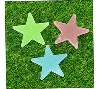 ORFOFE 100pcs Glow Dark Stars Wall Decals for Bedroom Ceiling Acrylic Luminous Stickers with Adhesive Easy to Remove Wall Decor Random Colors for Nursery and Playroom Random Color