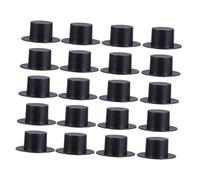 ORFOFE 100pcs Mini Clown Hat Decoration Party Hat Tiny Accessories Christmas Mini Top Little for Crafts Decorations Decorate Funny Small Magician Black
