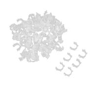 ORFOFE 100pcs Silicone Bobbin Thread Holder Clips Anti-Tangle Bobbin Clamps for Thread Spools Easy Install Sewing Tool Accessory Compatible with Sewing Machines for Craft DIY Embroidery
