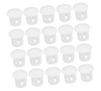 ORFOFE 100pcs White Plastic Hole Plugs for Screw Hole Coverage in Cabinets Furniture Shelves Nylon Caps for Filling and Concealing for Home and Office Decoration