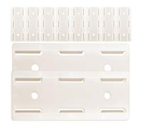 ORFOFE 10pcs Adhesive Punch Free Holder Power Strip Mount with Abs Material and Slot Design, Wall Mounted Extension Socket Holder for Home and Office Use, Self-Adhesive Socket Wall Mount