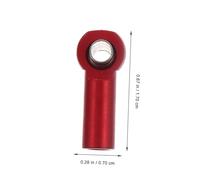 ORFOFE 10pcs Aluminum Ball End Heads Tie Rod Ends for Rc Cars Compatible with Tamiya Hsp Axial Metal Ball Joint Links for Truck Buggy Crawler Red