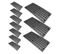 ORFOFE 10PCS Aquarium Tank Partition Grid Panel Plastic Bottom Filter Divider for Aggressive Fish Separation Adjustable Isolation Board with Enhanced Water Circulation and Easy-cut Design