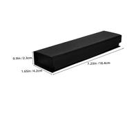 ORFOFE 10PCS Black Flip-top Pen Boxes Elegant Ballpoint Fountain Pen Storage Case for Office Stationery Stylish Presentation Packaging for Business Birthday Souvenir Professional Use