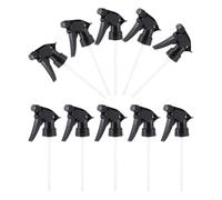 ORFOFE 10Pcs Black Spray Bottle Nozzles Replacement Heads for Standard 28/400 Neck Bottles Trigger Spray Tops with 2 Spraying Patterns