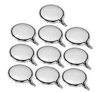 ORFOFE 10pcs Blank Speech Bubble Foil Balloons Aluminum DIY Party Layout Props for Birthdays Weddings Engagement Film Events Creative Message Writing Decorations