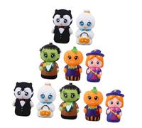 ORFOFE 10pcs Cartoon Finger Puppets for PVC Hand Puppet Interactive Storytelling Halloween Party Favors Comfortable Flexible Material