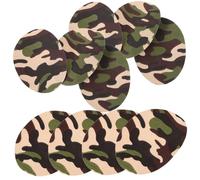 ORFOFE 10pcs Cloth Patch Jean Clothe Clothing Repairing Patches Camo Adhesive Denim Patches Mend Camo Garment Patches Sew Fashion Jackets Applique Patches Camouflage Polyester