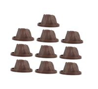ORFOFE 10pcs DIY Volcano Shell Models with Erupting Base Plastic Science Kit for Exploring Volcanic Eruptions Educational Volcano for Hands Experiments and Creativity Development