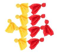 ORFOFE 10pcs Football Referee Penalty Flags Red Yellow Lightweight Portable Tossing Accessories for Accurate Foul Calls in Football and Soccer Games