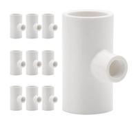ORFOFE 10pcs Fully Automatic Pvc Tee Fittings Chicken Waterer Connectors for Threaded Poultry Nipple Drinkers, DIY Poultry Watering System Accessories for Chicken, Duck, Goose Farming