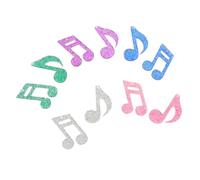 ORFOFE 10pcs Glitter Acrylic Musical Symbol Charms DIY Jewelry Making Pendants for Earrings Bracelets Necklaces Crafting Accessories for Music Lovers
