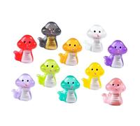 ORFOFE 10pcs Glow Dark Mini Resin Snake Figurines Portable DIY Desktop Car Decorations Compact Chinese Year Snake Ornaments Creative Night Light Miniature Animal Collectibles
