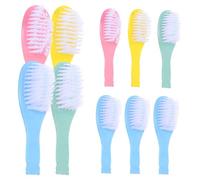 ORFOFE 10Pcs Hair Brush Comfortable Scalp Massage Brushes Lightweight Newborn Hairbrush Comb for Gentle Detangling and Daily Care