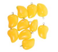 ORFOFE 10pcs Mango Shaped Jewelry Charms Pendant Set for Diy Jewelry Making Resin Mango Charms for Necklace and Bracelet Accessories Fruit Themed Craft Supplies for Creators