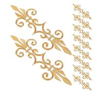 ORFOFE 10pcs Metallic Embroidered Flower Sew Patches for Clothes Applique Embroidery Patch Decorative Wedding Dress Iron