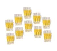 ORFOFE 10Pcs Mini Beer Mugs Realistic Resin Dollhouse Beer Cups Miniature Pub Accessories for DIY Decor Micro Landscape Shot Glasses Collection