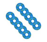 ORFOFE 10Pcs Mini Swimming Rings Bright Color Decorative Swim Ring Models Compact PVC Ornaments for Mini House Decor Hands Creativity