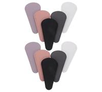 ORFOFE 10pcs Pu Leather Scissor Protection Sheaths, Portable Safety Scissors Storage Covers for Embroidery, Sewing, Hair Salon, Craft Use - Black, Grey, Pink, Lavender White