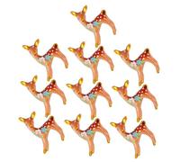 ORFOFE 10pcs Resin Deer Miniature Ornaments for Home Office Garden Table Adornment Creative Small Decorative Figurines for Living Bedroom Unique DIY Resin Craft Animal Decor