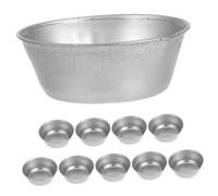 ORFOFE 10pcs Round Paint Mixing Palette Cups with Spout Large Scale Model Oil and Watercolor Paint Bowls for DIY Art and Craft Supplies in Painting and Drawing