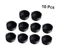 ORFOFE 10pcs Small Round Plastic Reptile Food Water Feeders Hanging Trough Space-saving Bowls for Tortoises Lizards Spiders Snakes Easy to Clean Random Color
