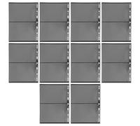 ORFOFE 10pcs Stamp Collecting Album for Cards Pvc Pages Double-sided Stamp Pockets Hobbyists