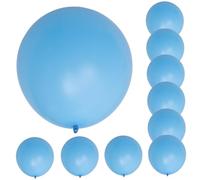 ORFOFE 10pcs Thicken Latex Balloons Large Party Decorations Light Blue Balloon Props for Birthday Wedding Shower Festival Atmosphere Enhancer