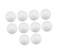 ORFOFE 10pcs White Polystyrene Craft Balls for Modeling and Christmas Decorations Lightweight Smooth Surface DIY Crafting Spheres for Ornaments and Molecular Models