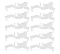 ORFOFE 10pcs Window Blind Clips Hidden Valance Retainer for Horizontal Wood Blinds Quick Installation for Everyday Use