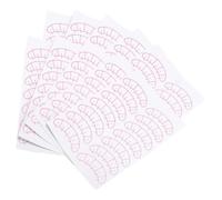 ORFOFE 10sheets Eyelash Extension Paper Patches for Lash Grafting Practice Slightly Sticky with Partitions for Upper Lower Lashes Mapping