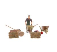 ORFOFE 11 Pcs Simulation Farm Tool Set Miniature Layout Prop Realistic Table Decor for Creative Play and Farm Scene Model Accessories