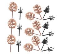ORFOFE 116pcs Mixed Miniature Model Trees for Diorama Realistic Plastic Landscape Scenery Accessories for DIY Sand Table Compact Micro Landscape Plants for Crafting and Architectural