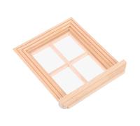 ORFOFE 12 Miniature Dollhouse Window Furniture Model, DIY Four-Grid Mini Window for Dollhouse Decoration, ’S Pretend Mini Furniture Accessory
